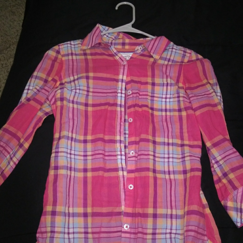 Plaid long sleeve shirt